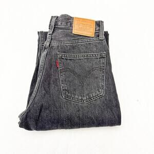 Levi's Dad Jean Charcoal Loose Fit Charcoal Black Denim Pants Size 25